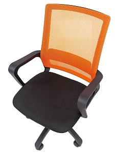 Офисное кресло CHAIRMAN 606 LT, ткань/сетка, оранжевый